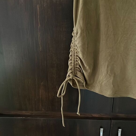 Zyia Vida ScrunchyOlive Green Racer Tank Medium - Picture 6 of 8